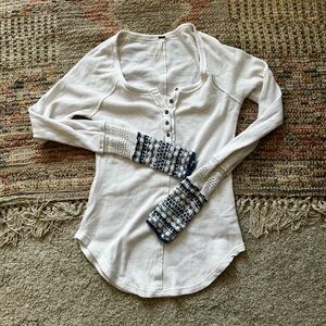 Free People knit cuff thermal